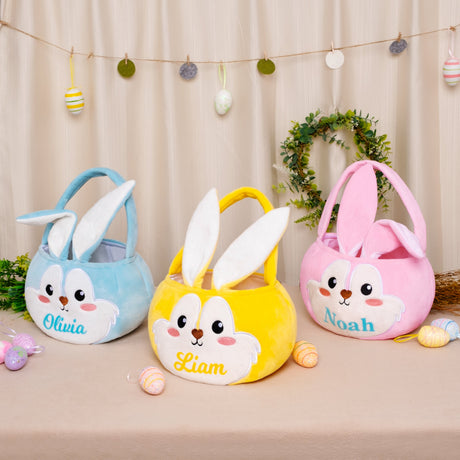 GEX Personalized Easter Bunny Basket with Name - GexWorldwide