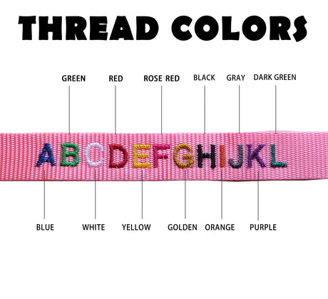 GEX Personalized Embroidered Pet Collar for Large Boy Dog with Reflective Nylon - GexWorldwide