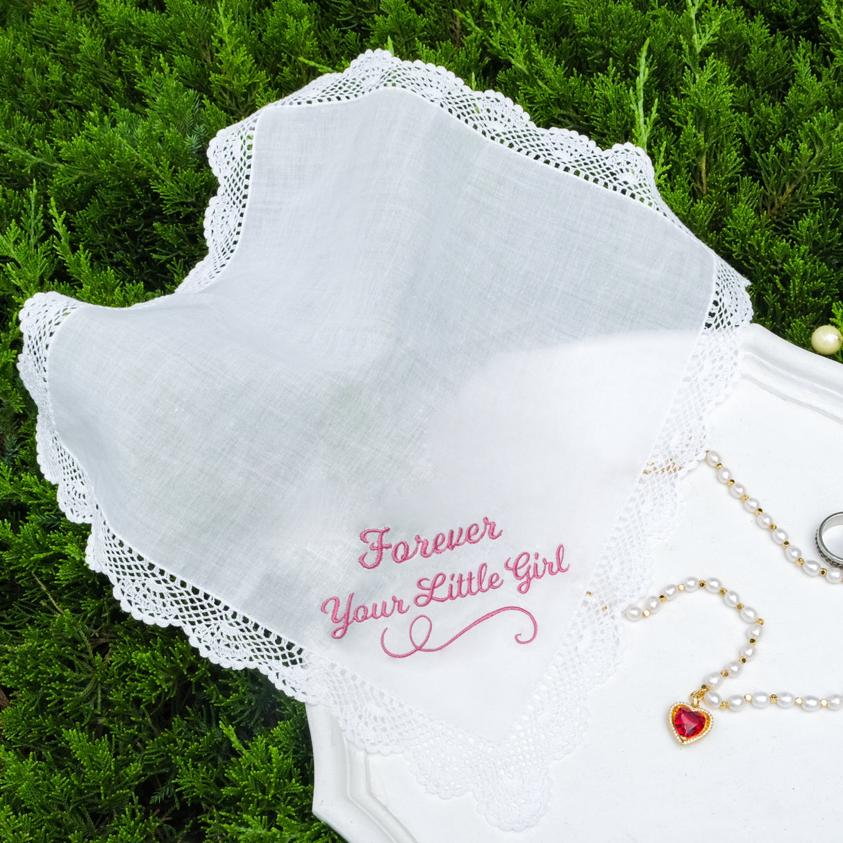 GEX Personalized Embroidered Wedding Handkerchief - GexWorldwide