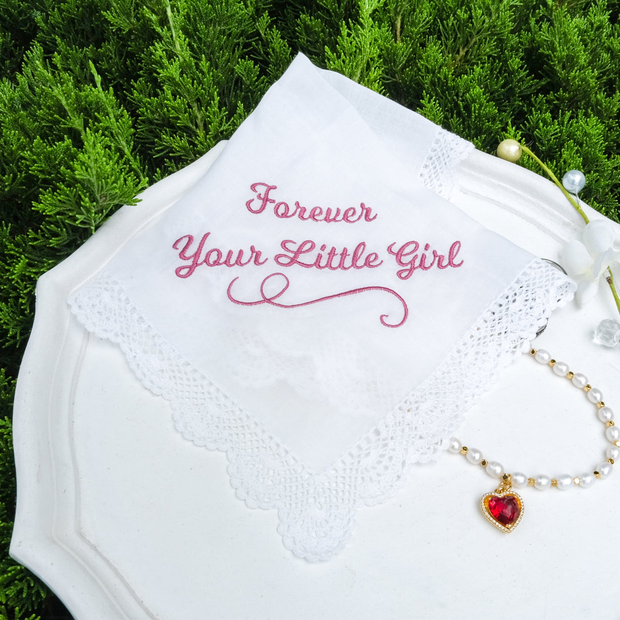 GEX Personalized Embroidered Wedding Handkerchief - GexWorldwide