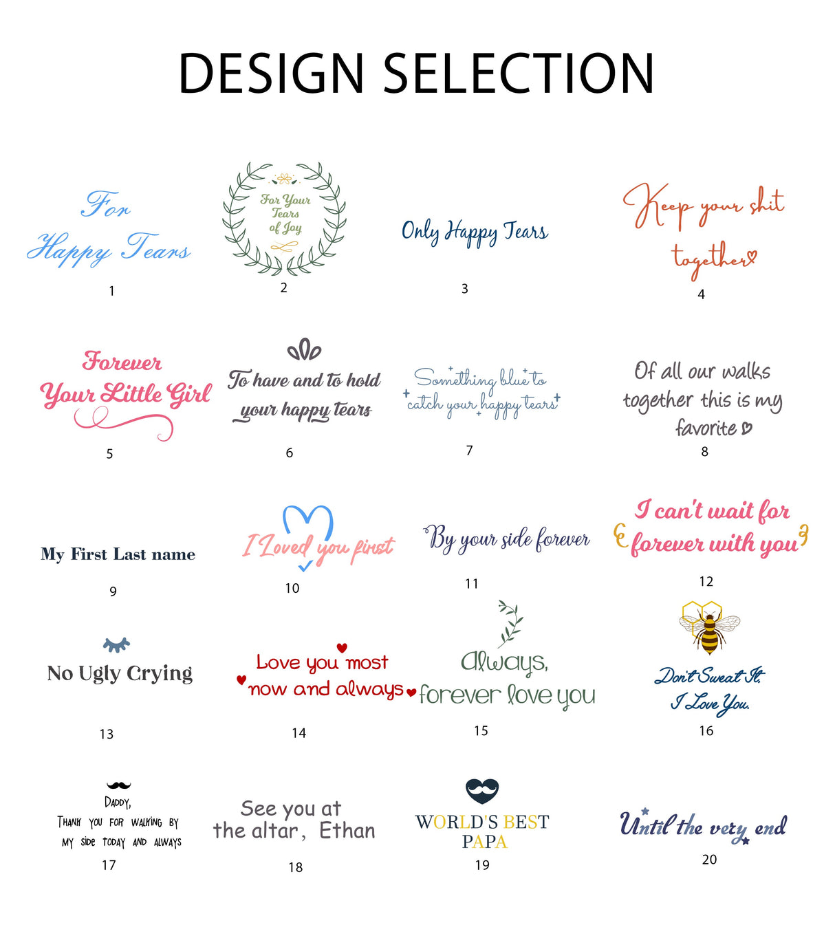 GEX Personalized Embroidered Wedding Handkerchief - GexWorldwide