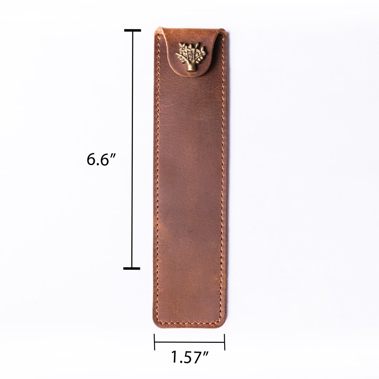GEX Personalized Engraved Brown Pen Case - GexWorldwide