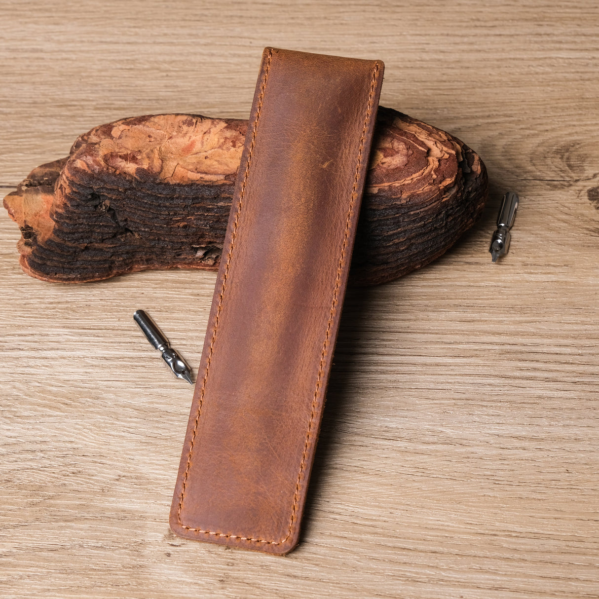 GEX Personalized Engraved Brown Pen Case - GexWorldwide
