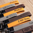 GEX Personalized Engraved Coordinates Leather Keychain - GexWorldwide