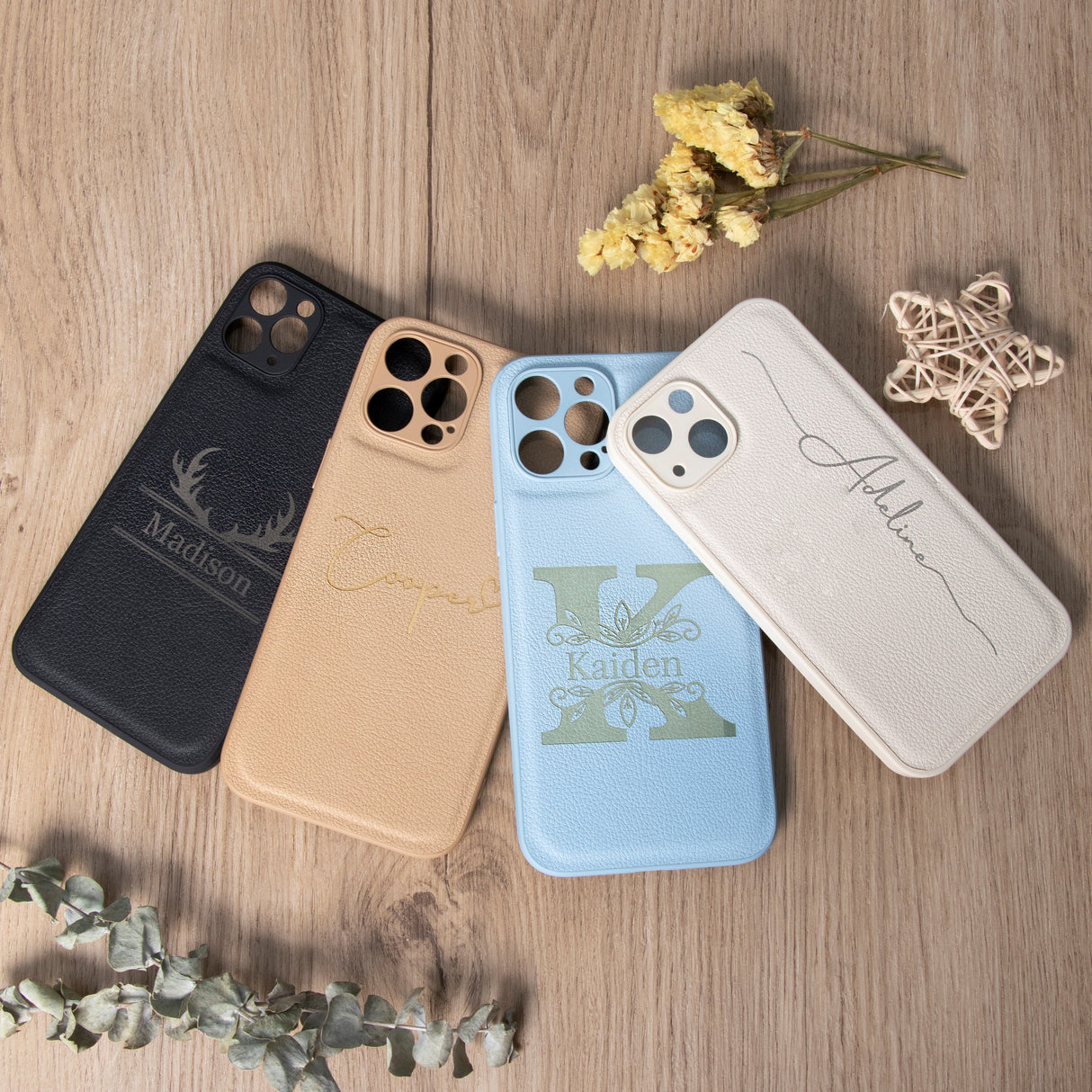 Gex Personalized Engraved Leather Mobile Phone Cases - GexWorldwide