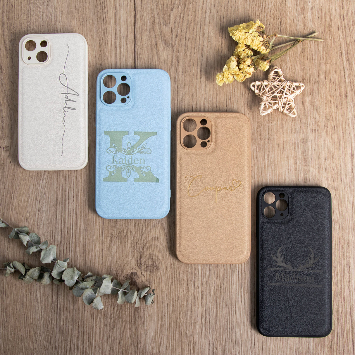 Gex Personalized Engraved Leather Mobile Phone Cases - GexWorldwide