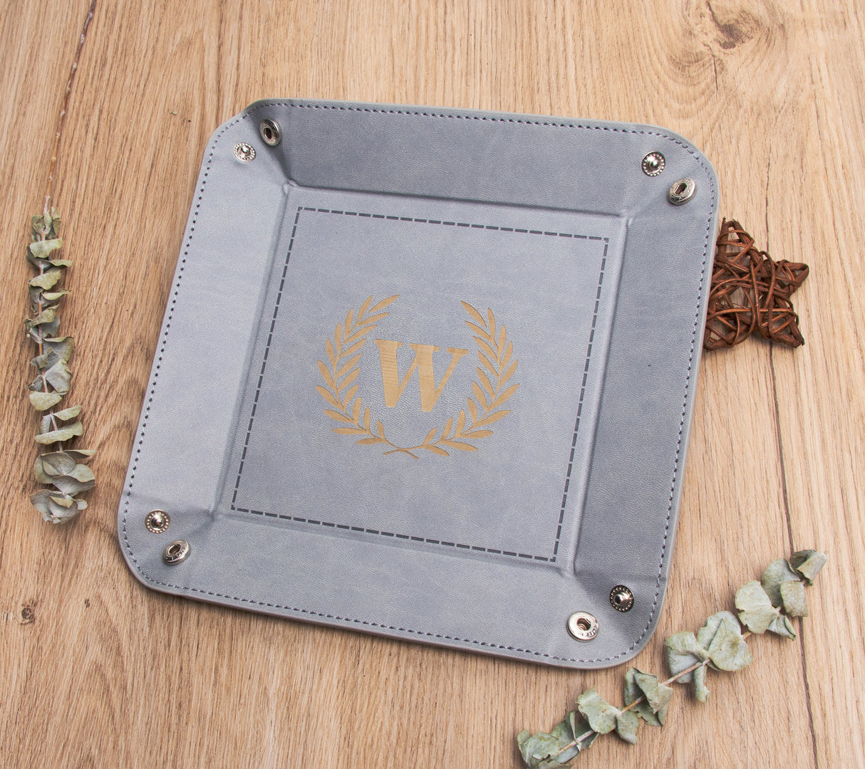 GEX Personalized Engraved Leatherette Tray - GexWorldwide