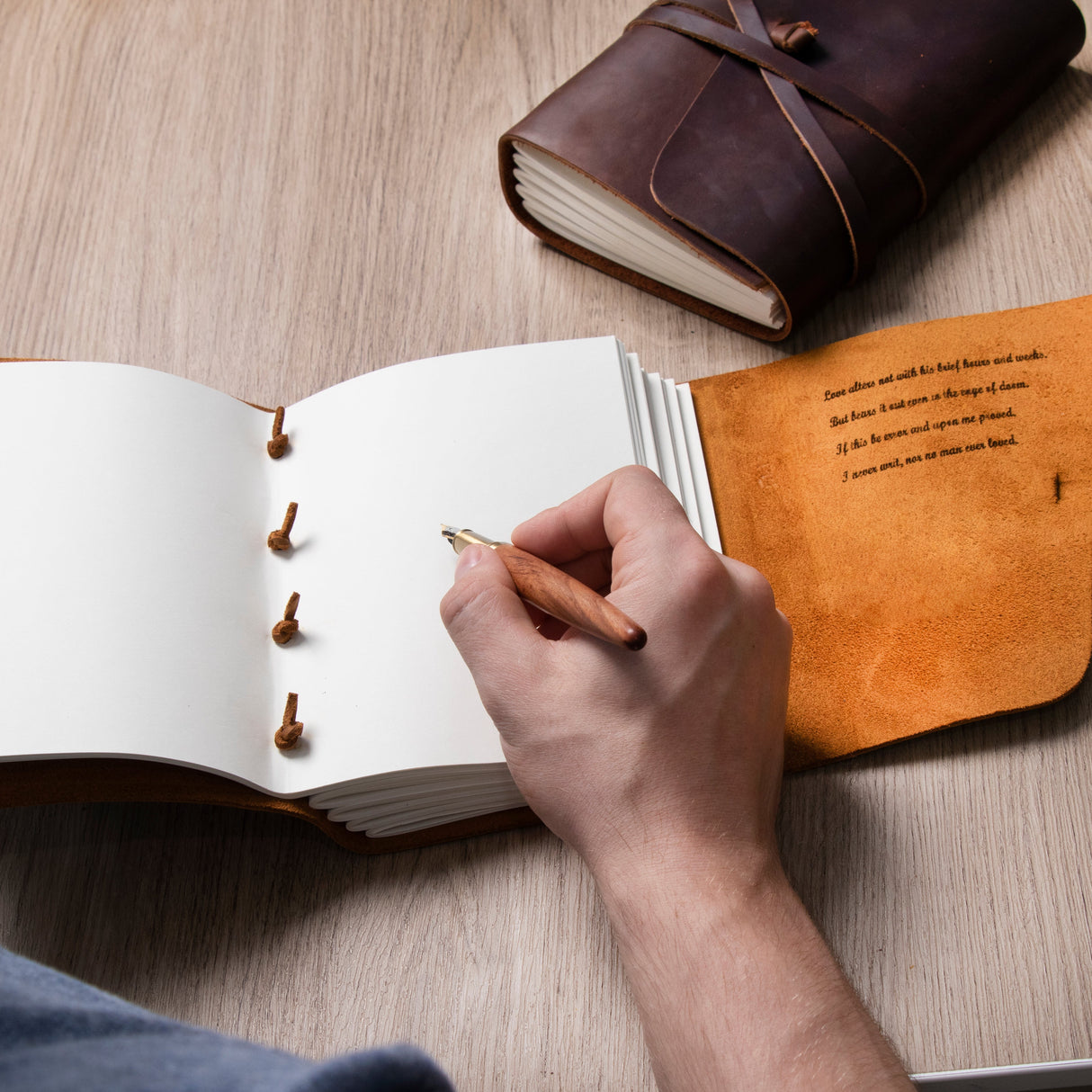 GEX Personalized Handmade Engrave Leather Notebook - GexWorldwide