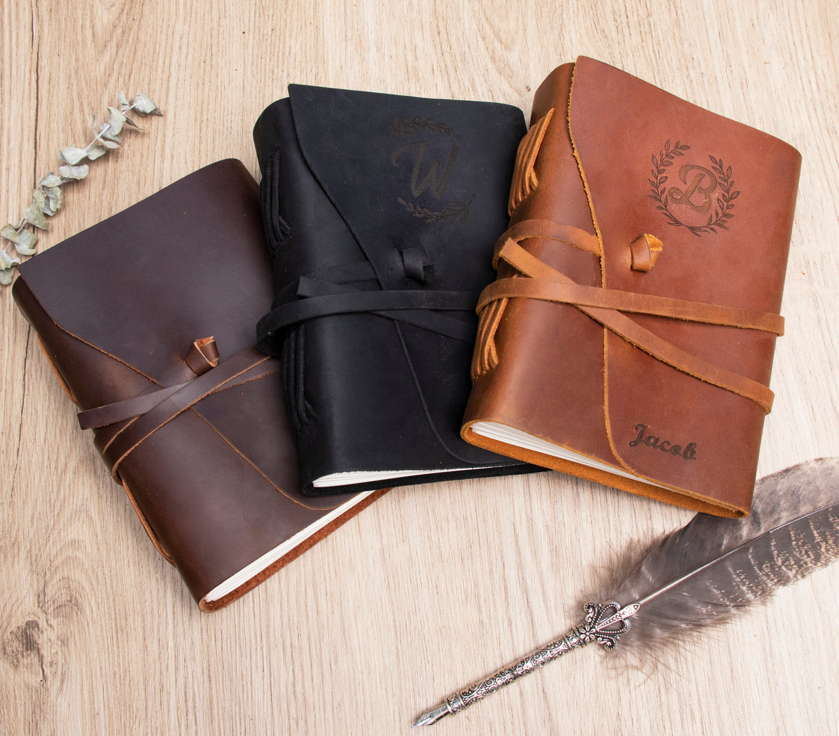 GEX Personalized Handmade Engrave Leather Notebook - GexWorldwide