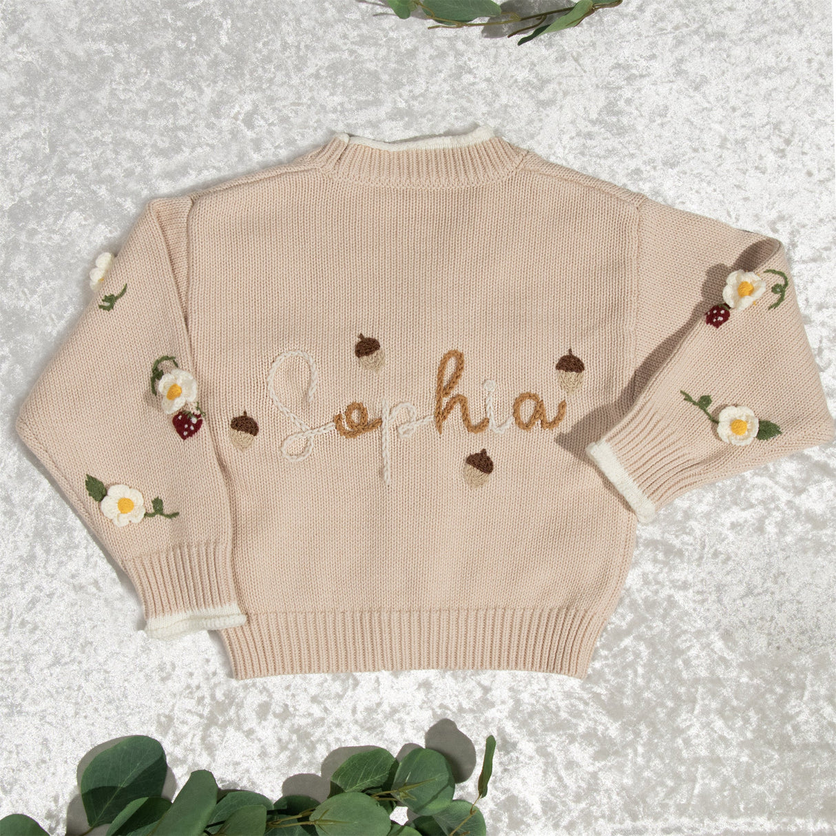 GEX Personalized Kids Sweater Cardigan with Button for New Mom Gift - GexWorldwide