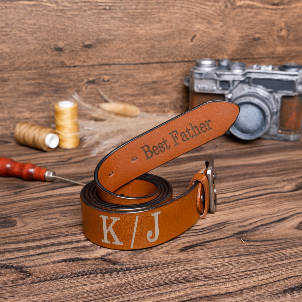 GEX Personalized Leather Belt Engraved Gift - GexWorldwide