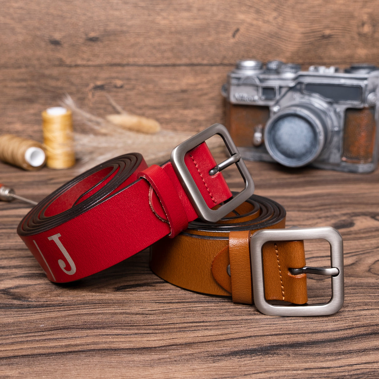 GEX Personalized Leather Belt Engraved Gift - GexWorldwide