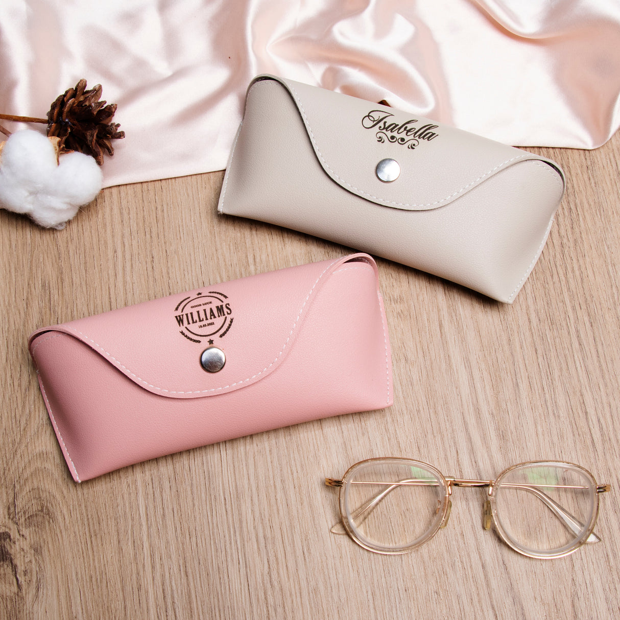 GEX Personalized Leather Glasses Case Sunglasses Holder - GexWorldwide