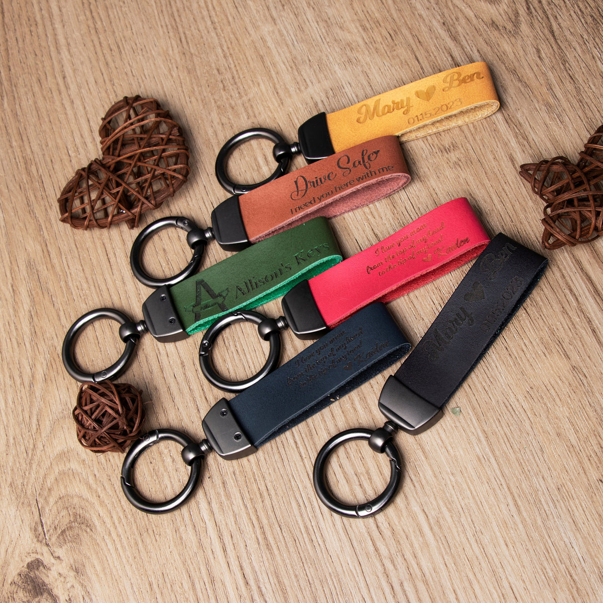 GEX Personalized Leather Keychain - GexWorldwide