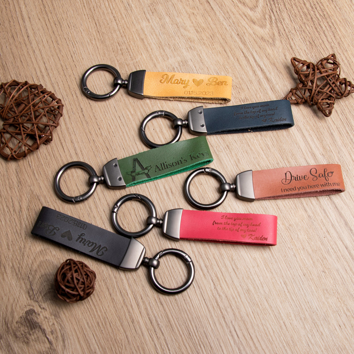 GEX Personalized Leather Keychain - GexWorldwide