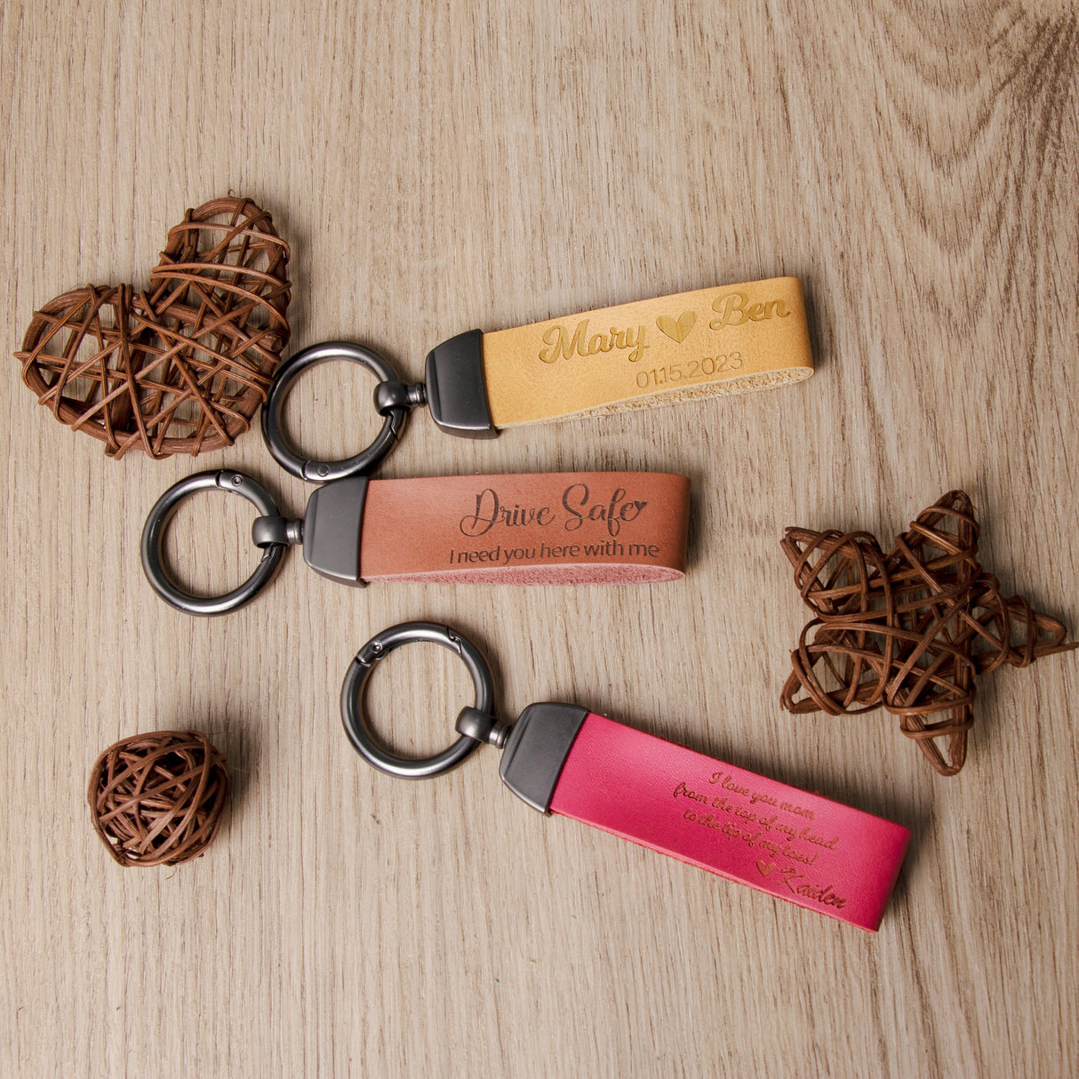GEX Personalized Leather Keychain - GexWorldwide