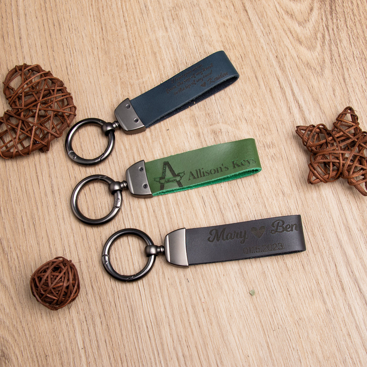 GEX Personalized Leather Keychain - GexWorldwide