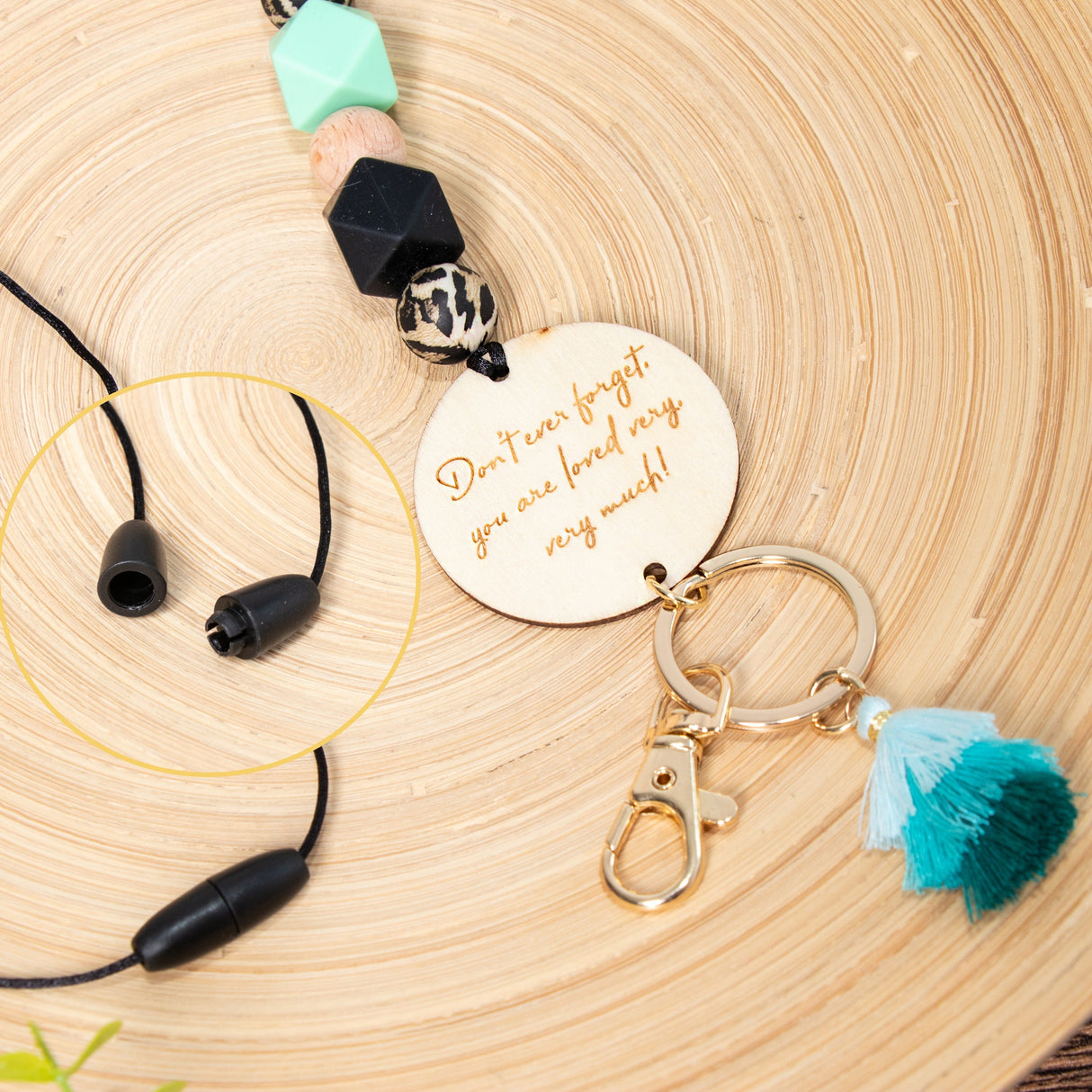 GEX Personalized Long Wooden Lanyard - GexWorldwide