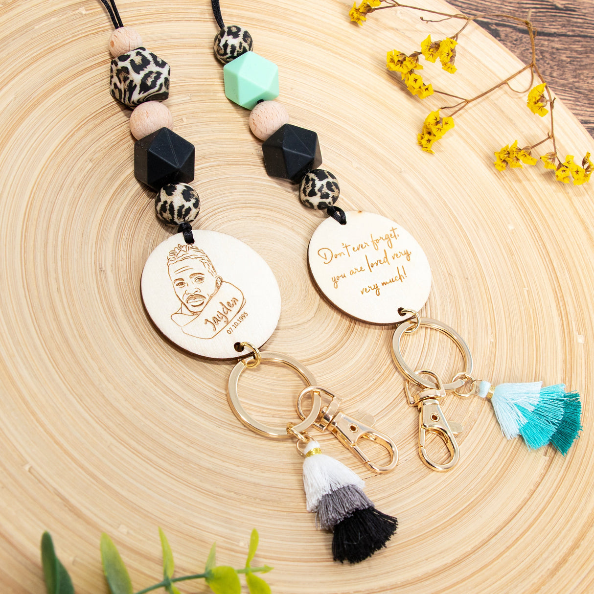 GEX Personalized Long Wooden Lanyard - GexWorldwide