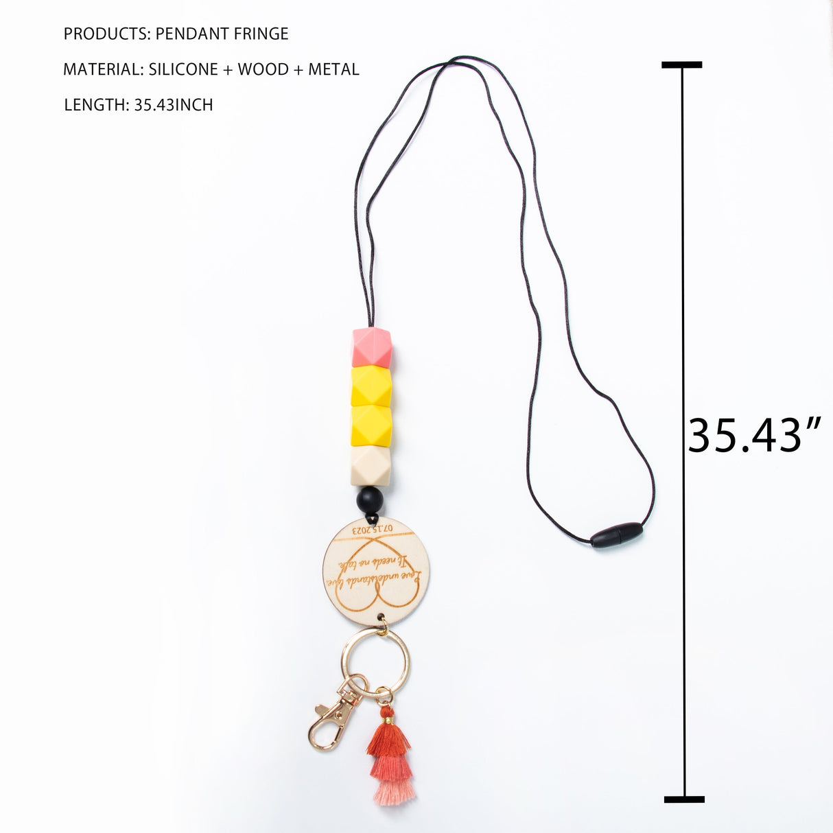 GEX Personalized Long Wooden Lanyard - GexWorldwide