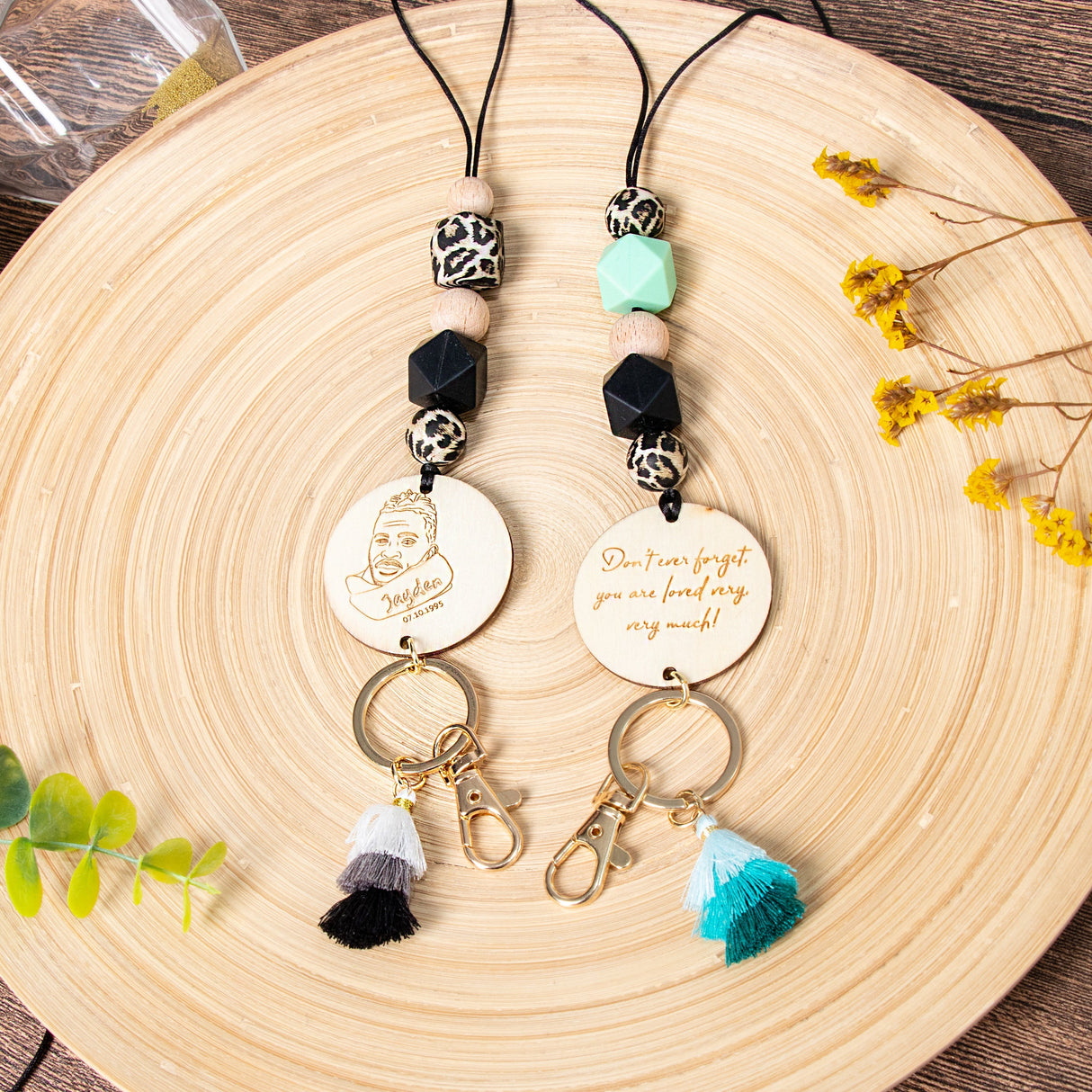 GEX Personalized Long Wooden Lanyard - GexWorldwide