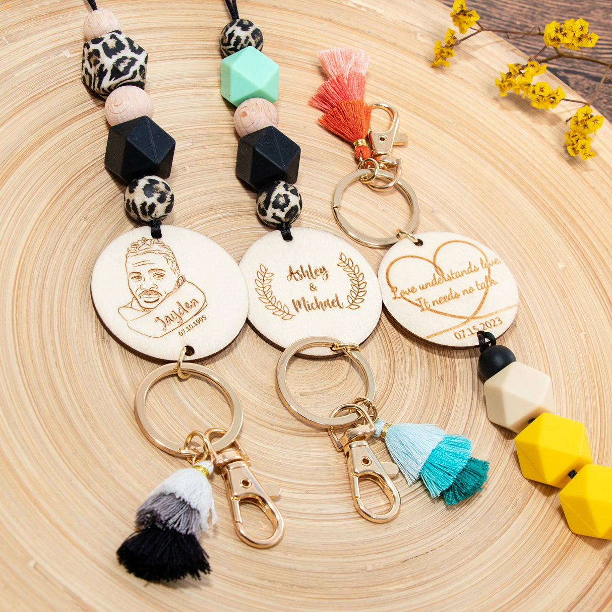 GEX Personalized Long Wooden Lanyard - GexWorldwide