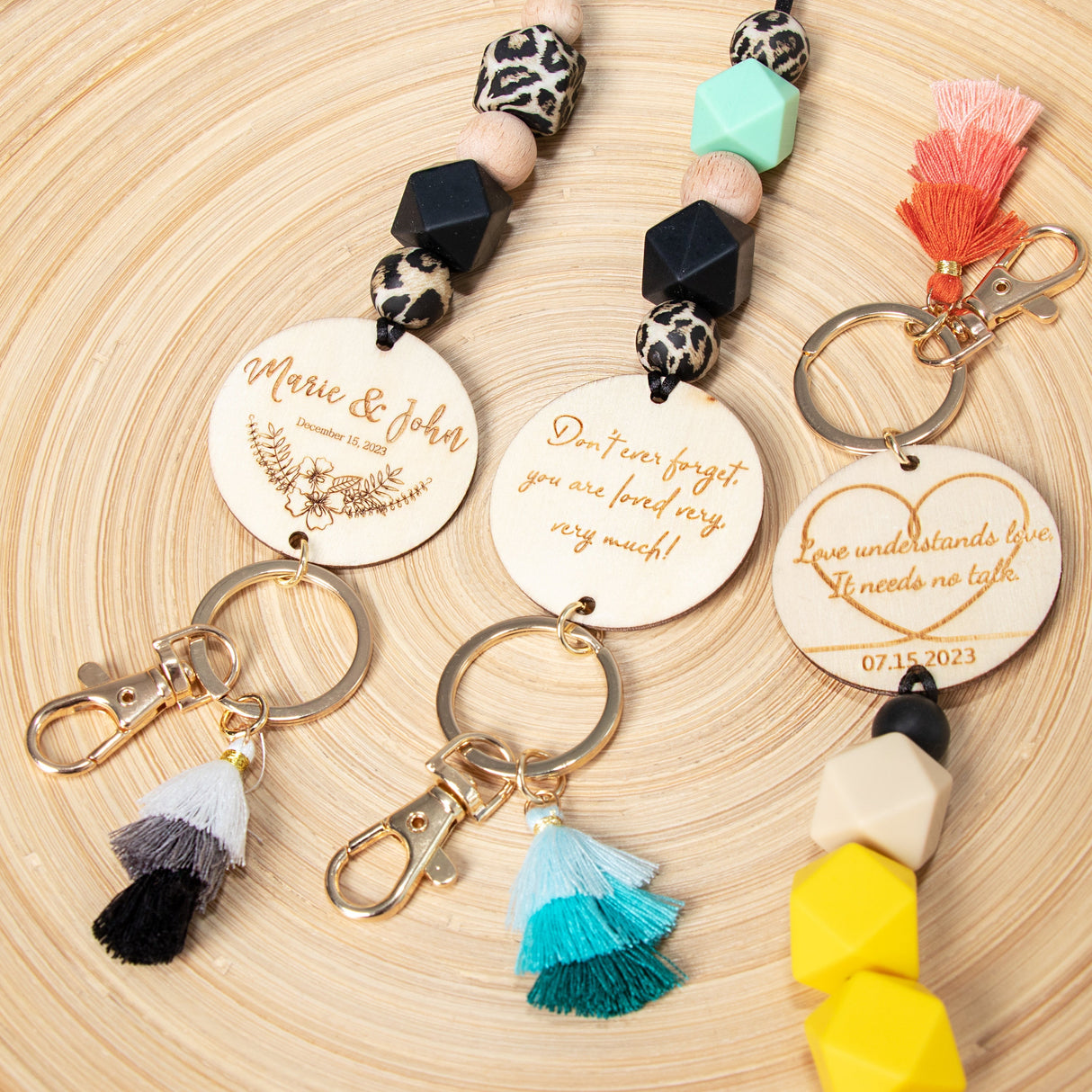 GEX Personalized Long Wooden Lanyard - GexWorldwide