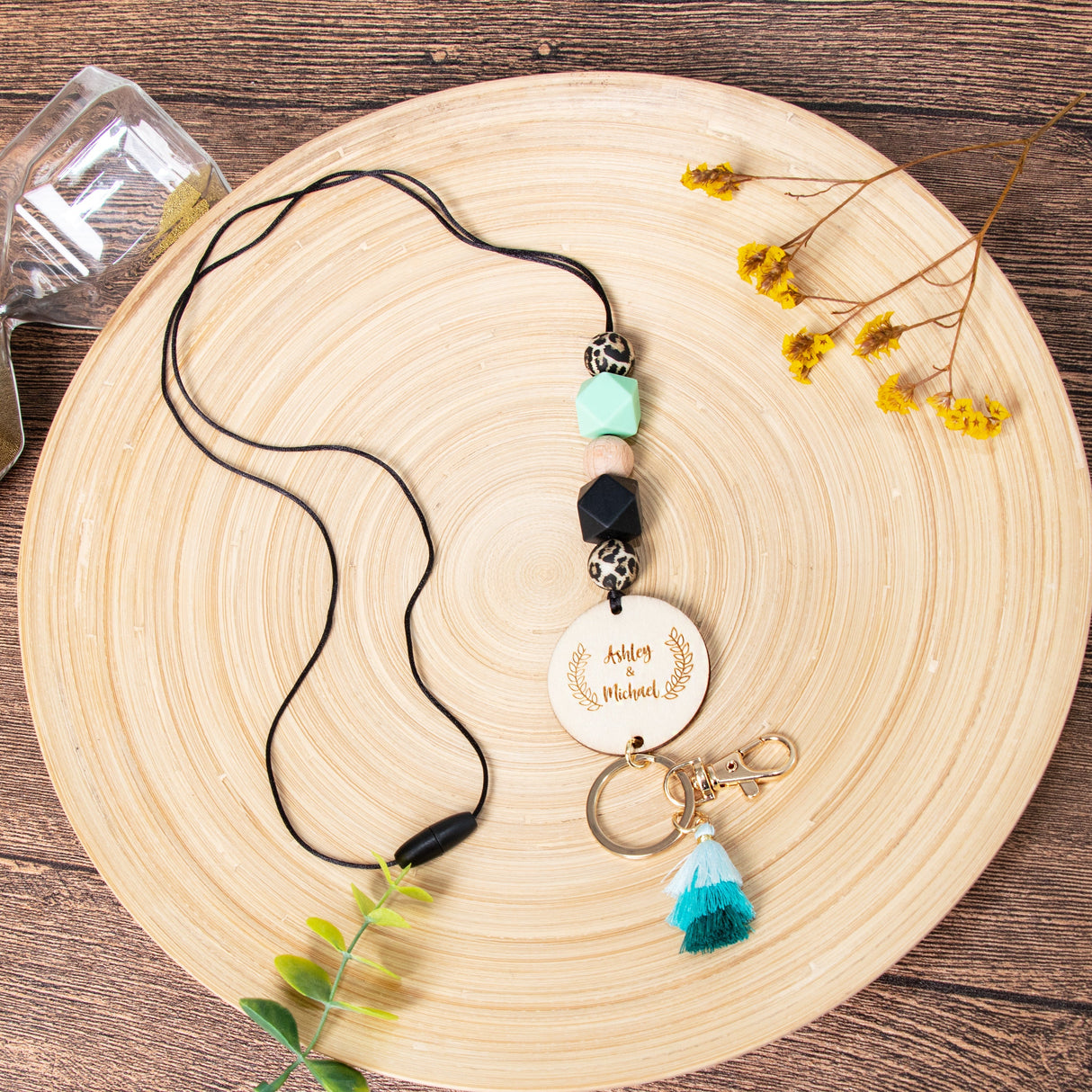 GEX Personalized Long Wooden Lanyard - GexWorldwide