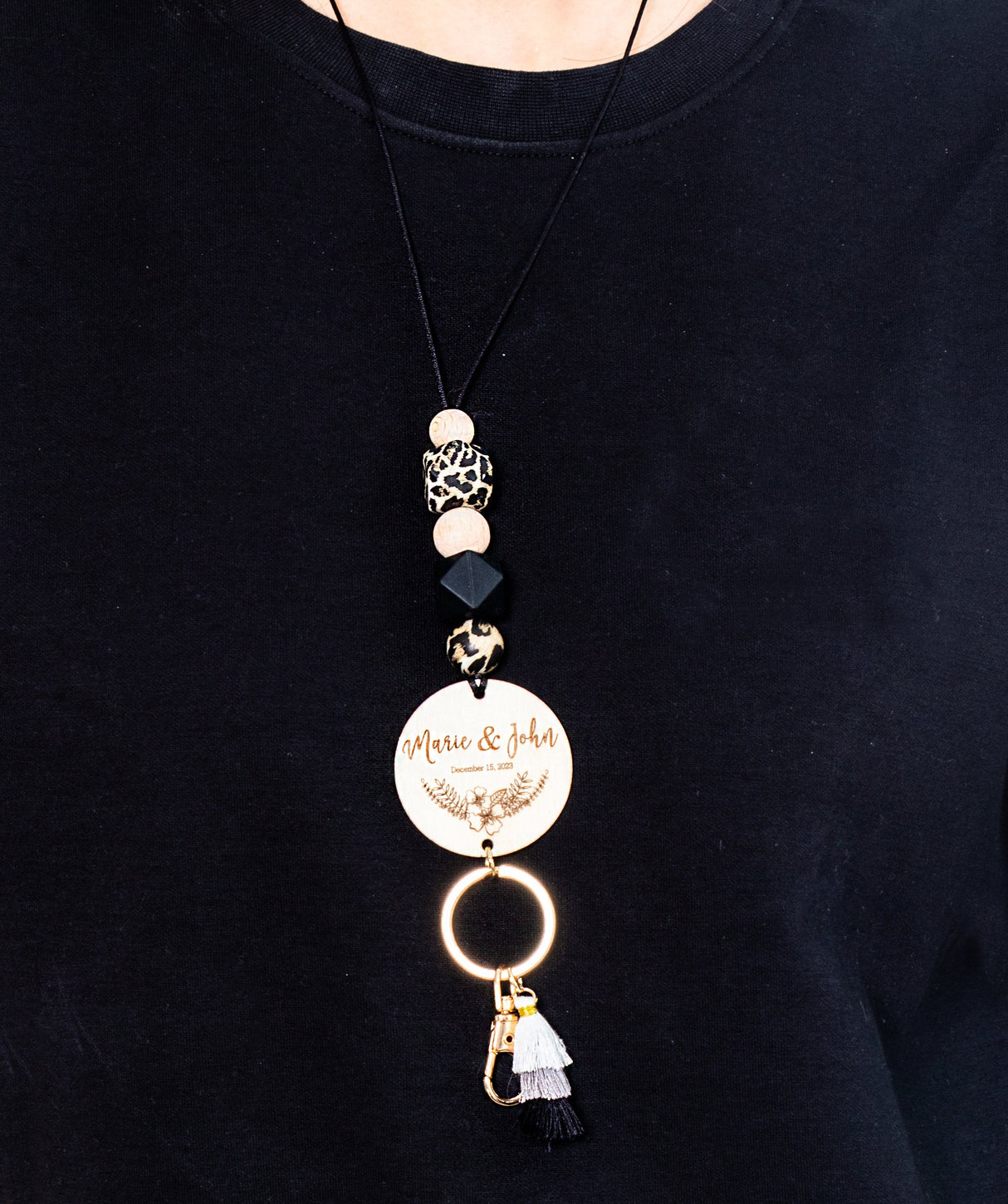 GEX Personalized Long Wooden Lanyard - GexWorldwide