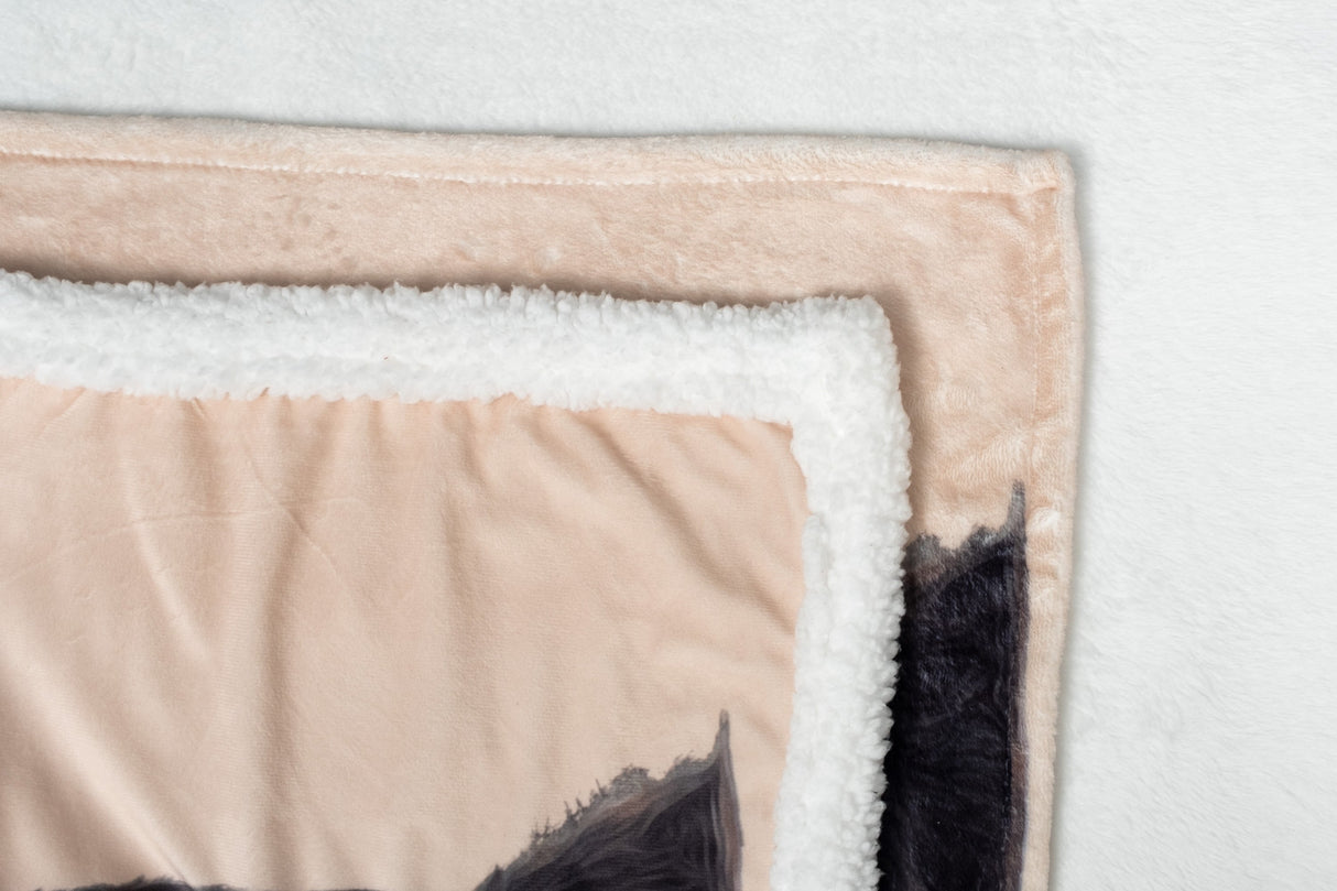 Gex Personalized Pet Art Portrait Photo Blankets with Name - GexWorldwide