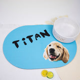 GEX Personalized Pet Bowl Mat with Pet Photo Placemat - GexWorldwide