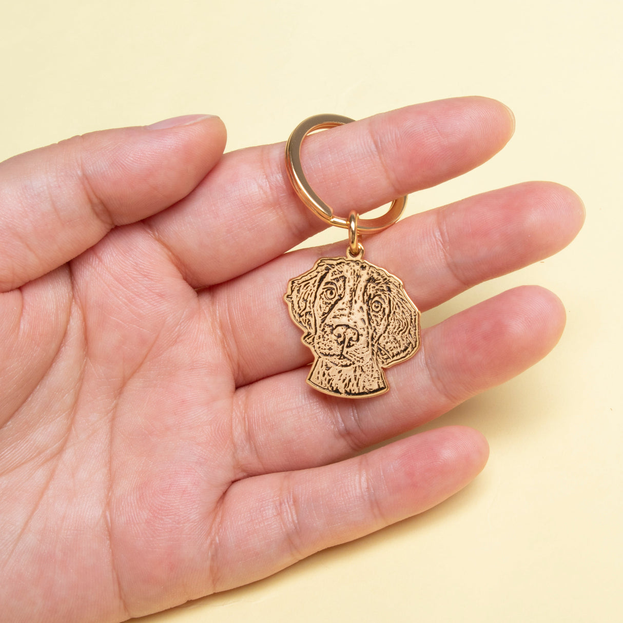 GEX Personalized Pet Photo Key Chain Pet Portrait Shaped Memorial Gift - GexWorldwide