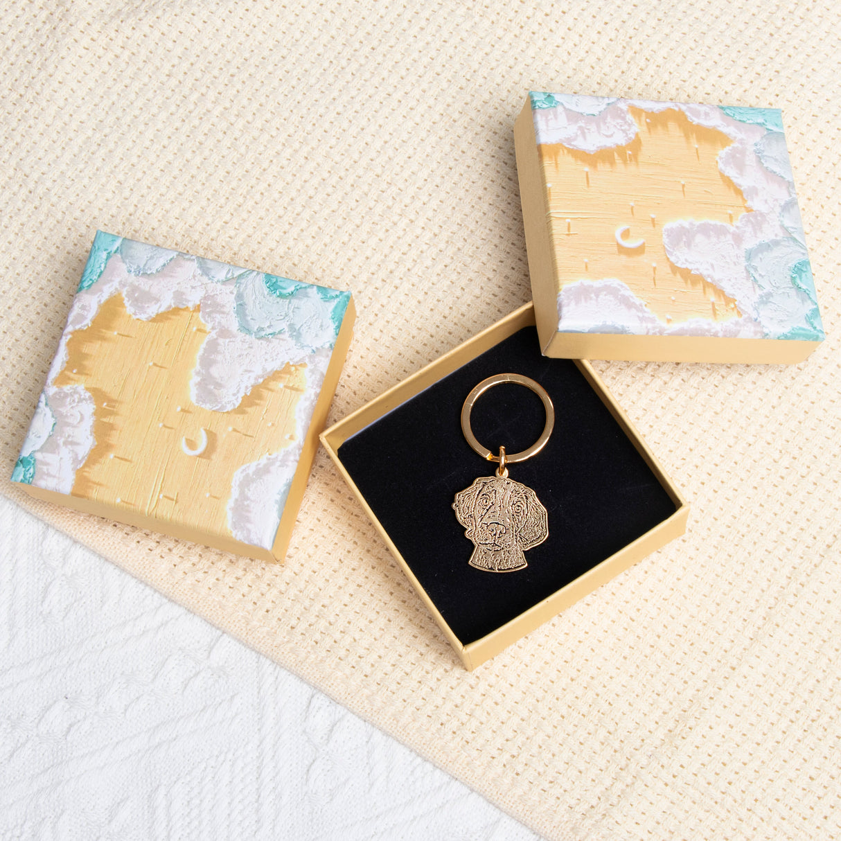 GEX Personalized Pet Photo Key Chain Pet Portrait Shaped Memorial Gift - GexWorldwide