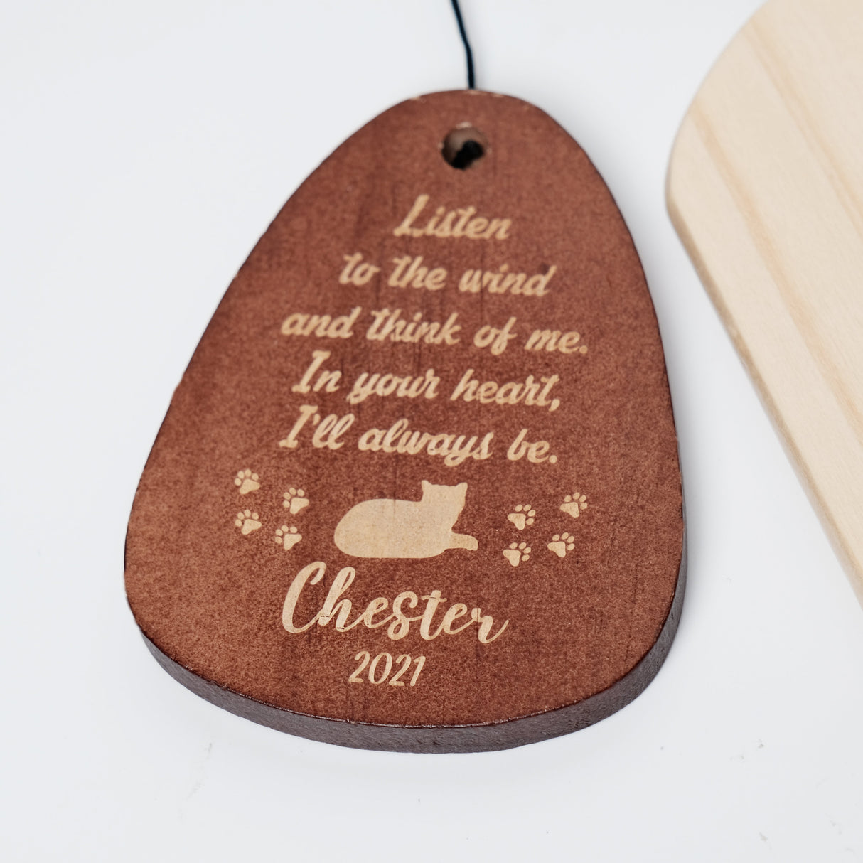 GEX Personalized Pet Wind Chime Engrave Pet Name Memorial Wind Chime - GexWorldwide