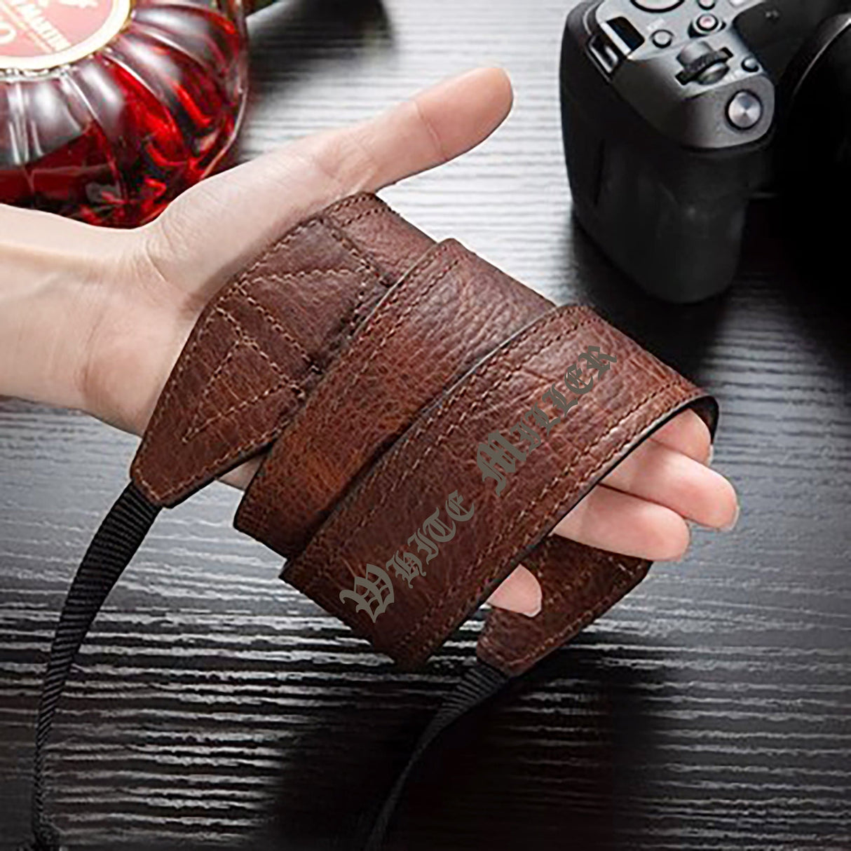 GEX Personalized Premium Cowhide Leather Camera Strap - GexWorldwide