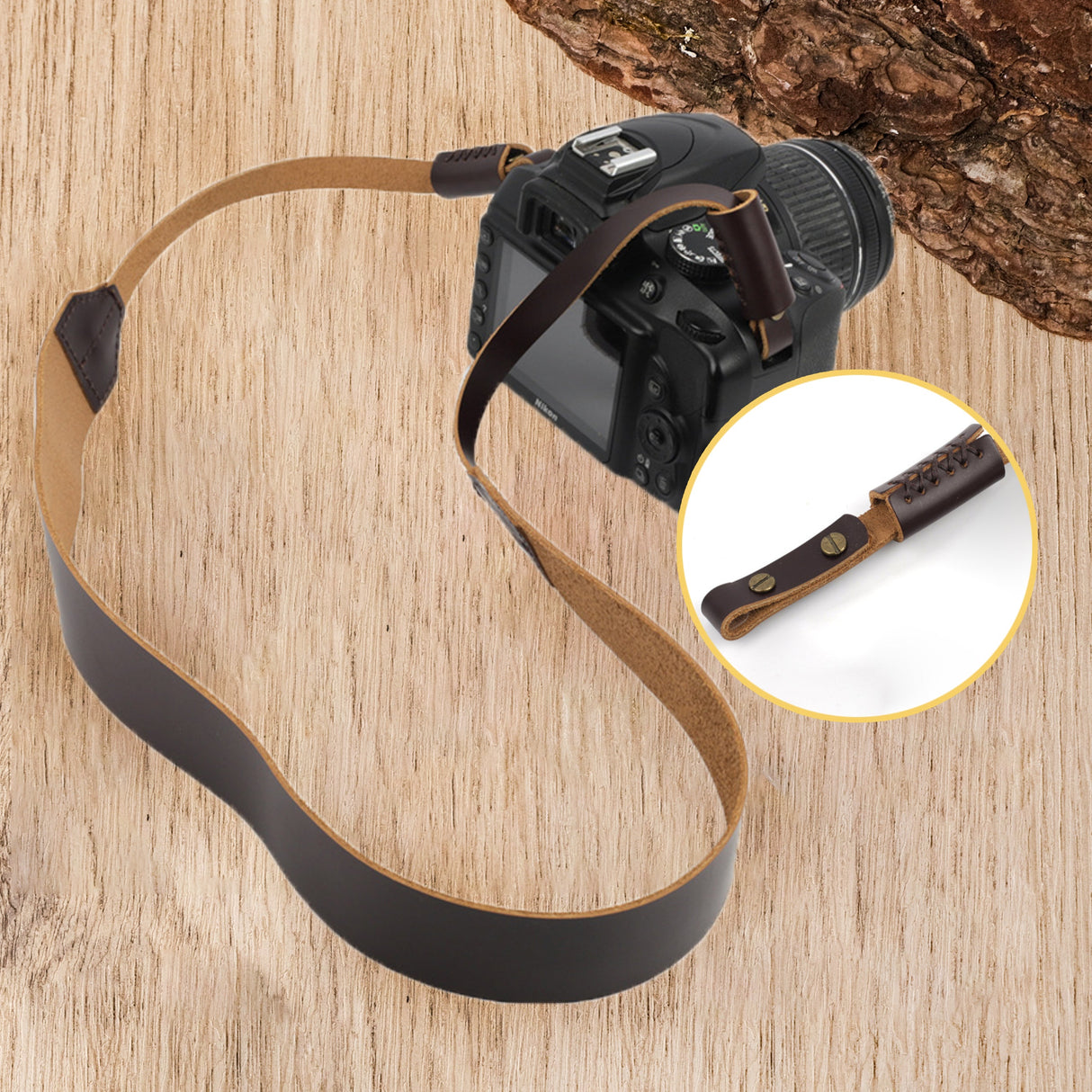 GEX Personalized Premium Cowhide Leather Camera Strap - GexWorldwide