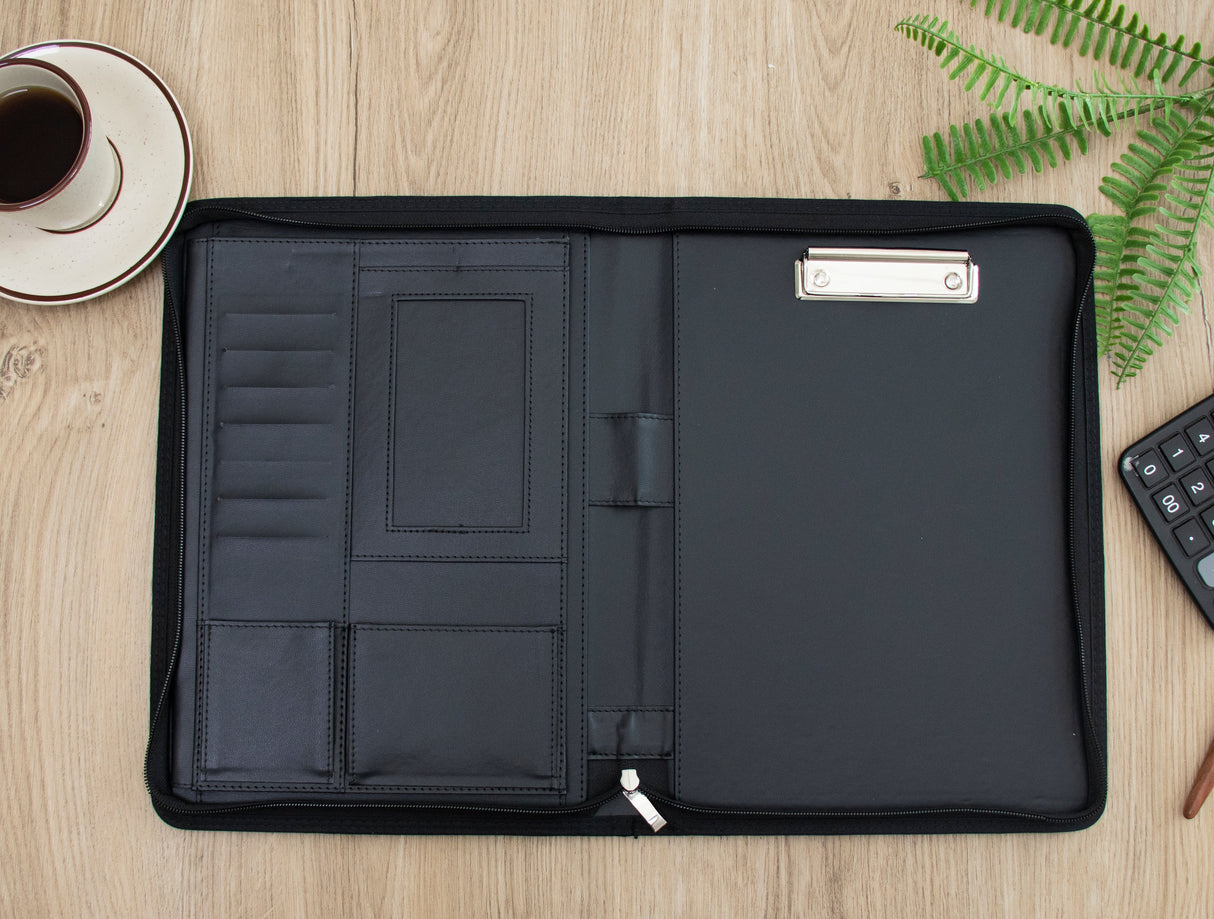 GEX Personalized Vegan Leather Portfolio Notepad Holder Business Briefcase - GexWorldwide