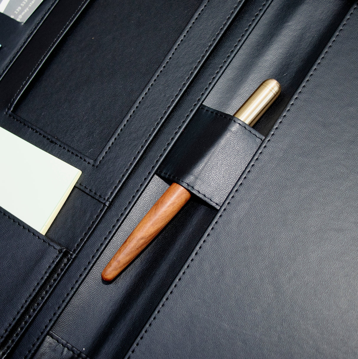 GEX Personalized Vegan Leather Portfolio Notepad Holder Business Briefcase - GexWorldwide