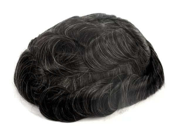 GEX Q6 : Men's Toupee French Lace Base with Thin Skin Hairpieces 8''*10'' - GexWorldwide