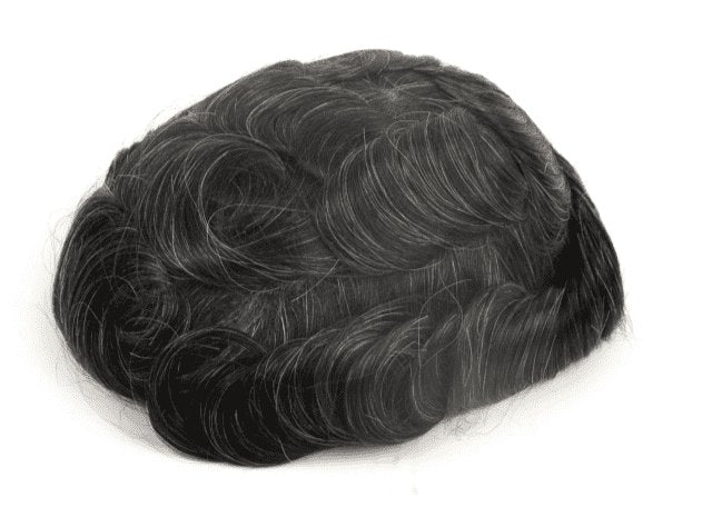 GEX Q6 : Men's Toupee French Lace Base with Thin Skin Hairpieces 8''*10'' - GexWorldwide