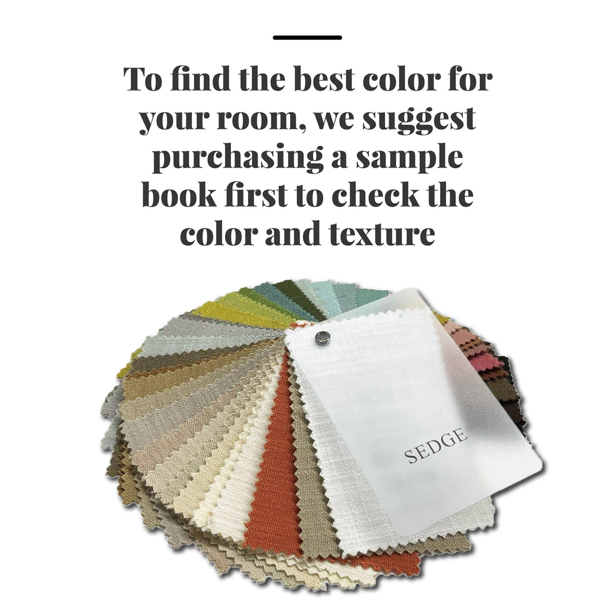 GEX Sedge Polyester Linen Curtain Sample Booklet - GexWorldwide