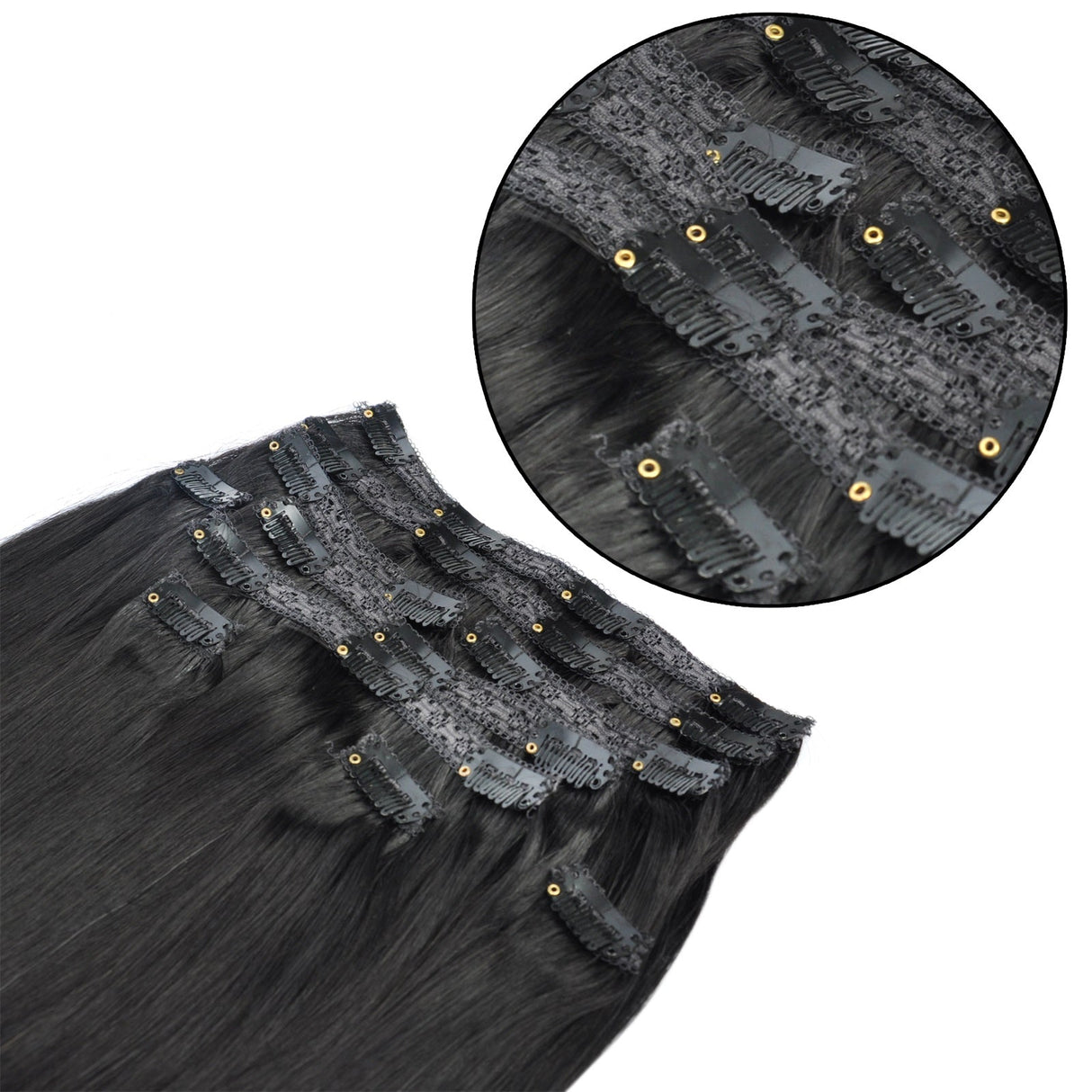 GEXWORLDWIDE 8-24" 8A Hair Weft Unprocessed Brazilian Virgin Remy Hair Closure Free Part Silky Straight Natural Black(1B) - GexWorldwide