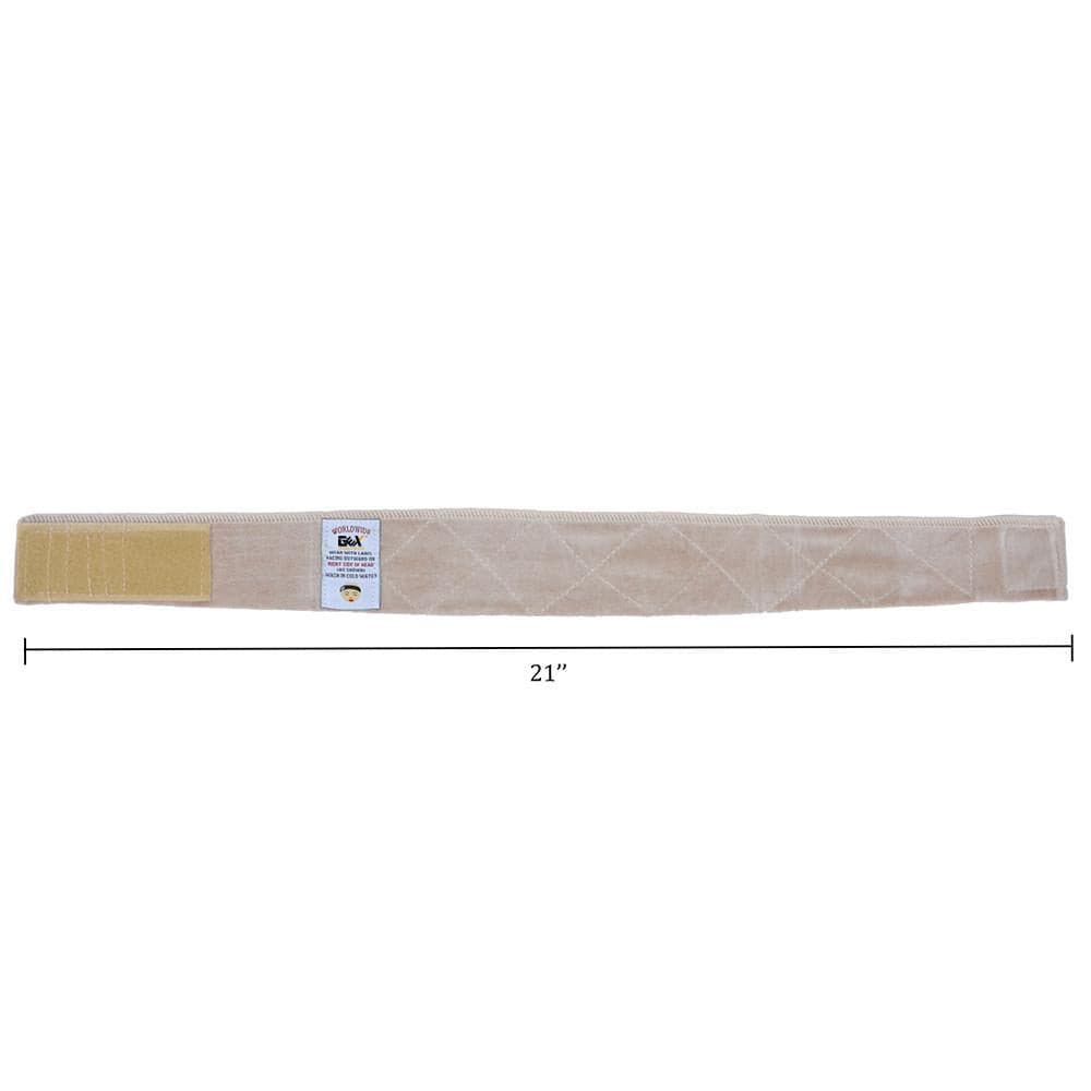 GEXWORLDWIDE Flexible Velvet Wig Grip Scarf Head Band Adjustable Fastern Cream - GexWorldwide