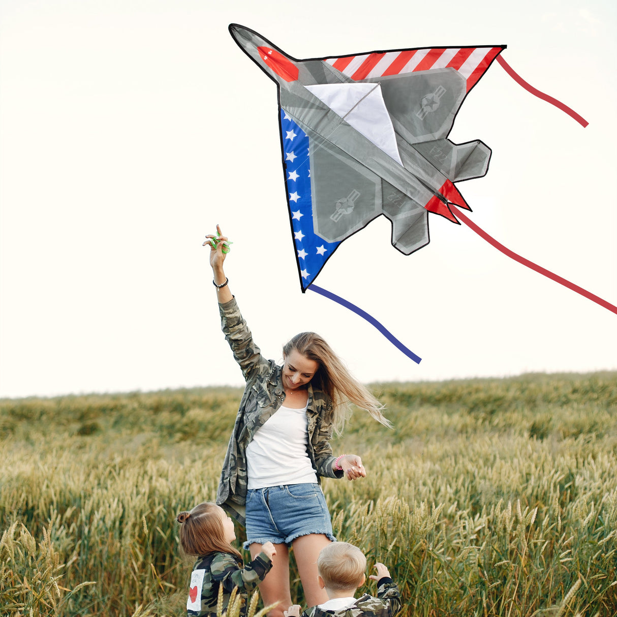 JEKOSEN 3 Plane Tail Kites Durable and Easy to Fly Suitable for Children and Adults Beach Park Outdoor Activities - GexWorldwide