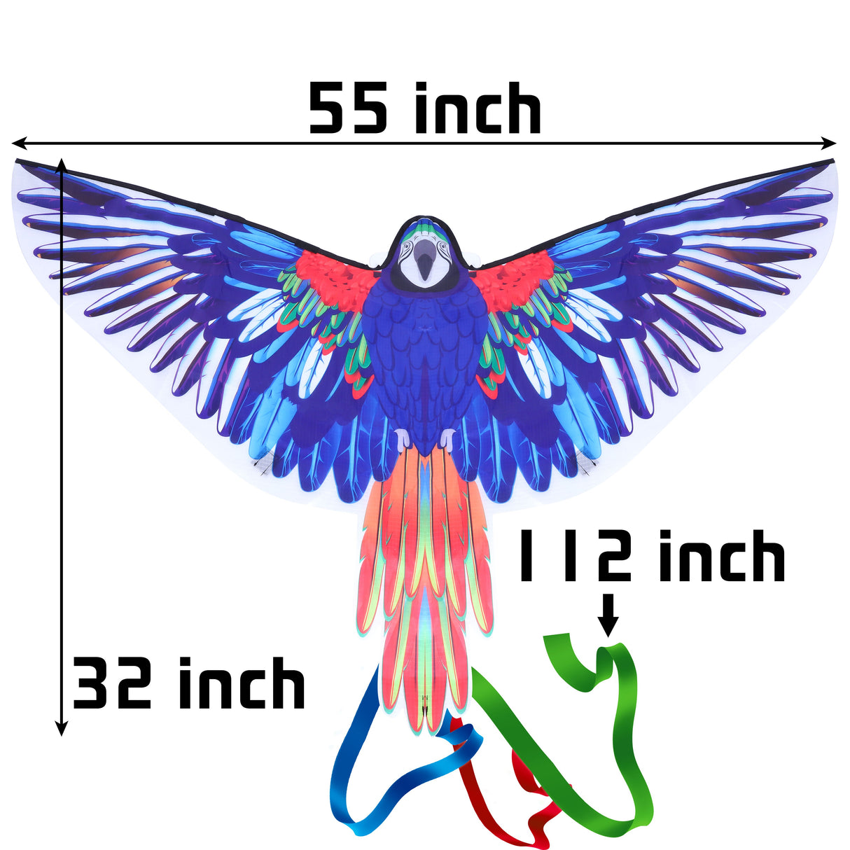 JEKOSEN Parrot Huge Kite Easy to Fly Single String Suitable for Children and Adults Beach Park Outdoor Activities - GexWorldwide