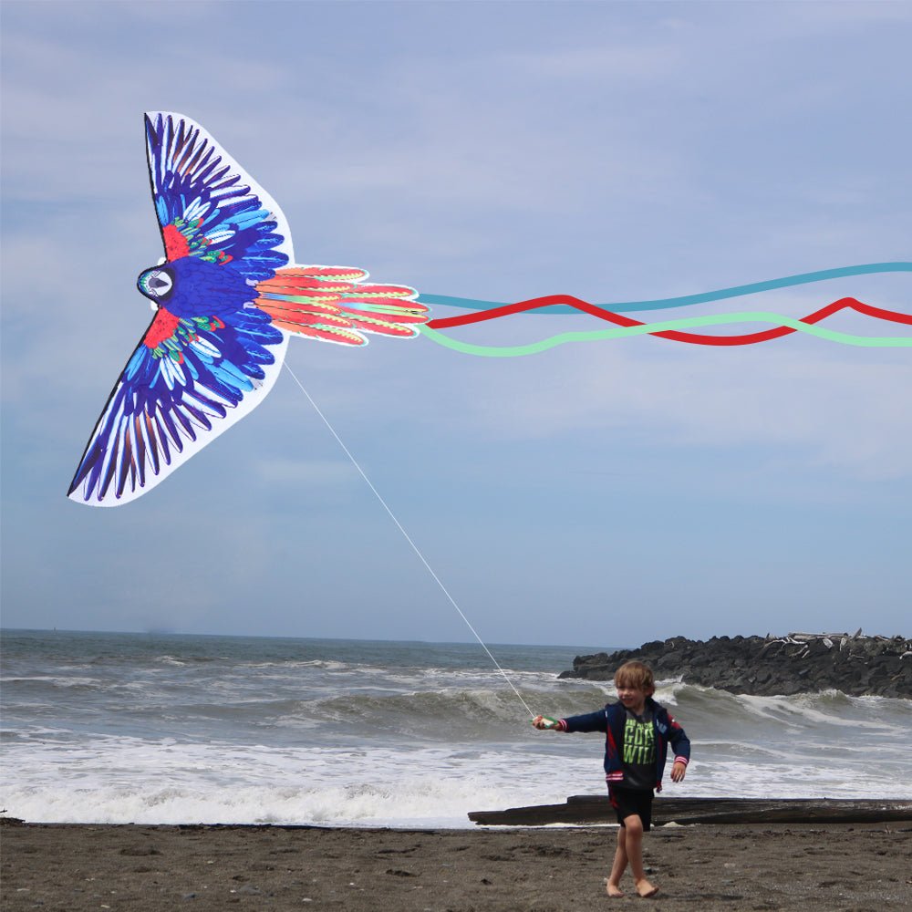 JEKOSEN Parrot Huge Kite Easy to Fly Single String Suitable for Children and Adults Beach Park Outdoor Activities - GexWorldwide