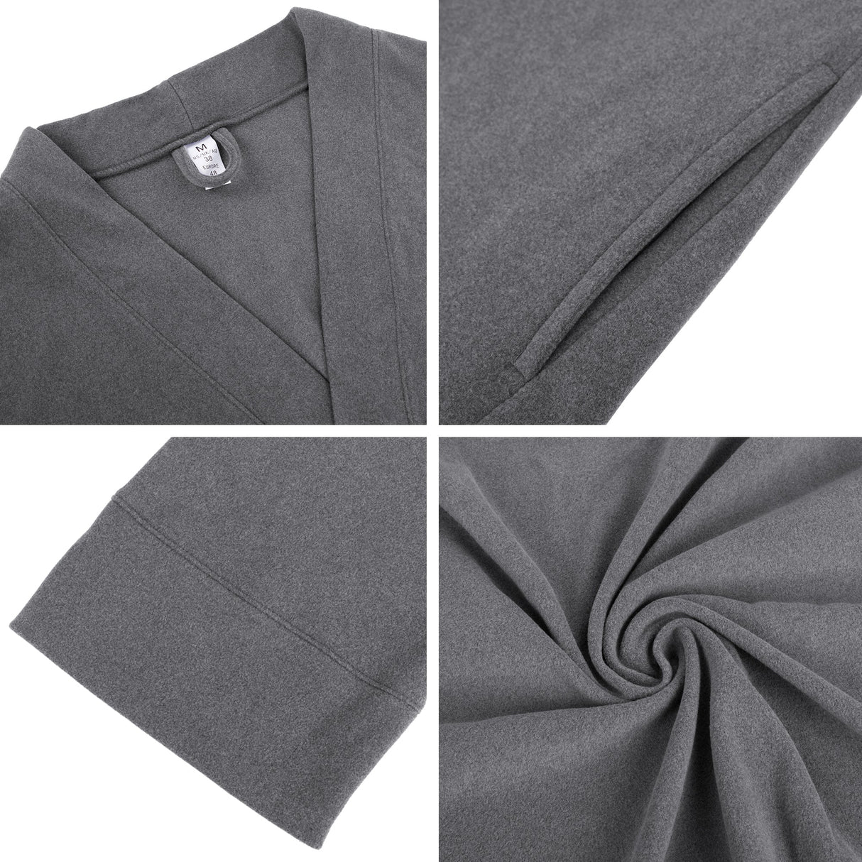 LUBOT Women's Robes Bathrobe Lightweight Microfleece Loungewear Pink - GexWorldwide