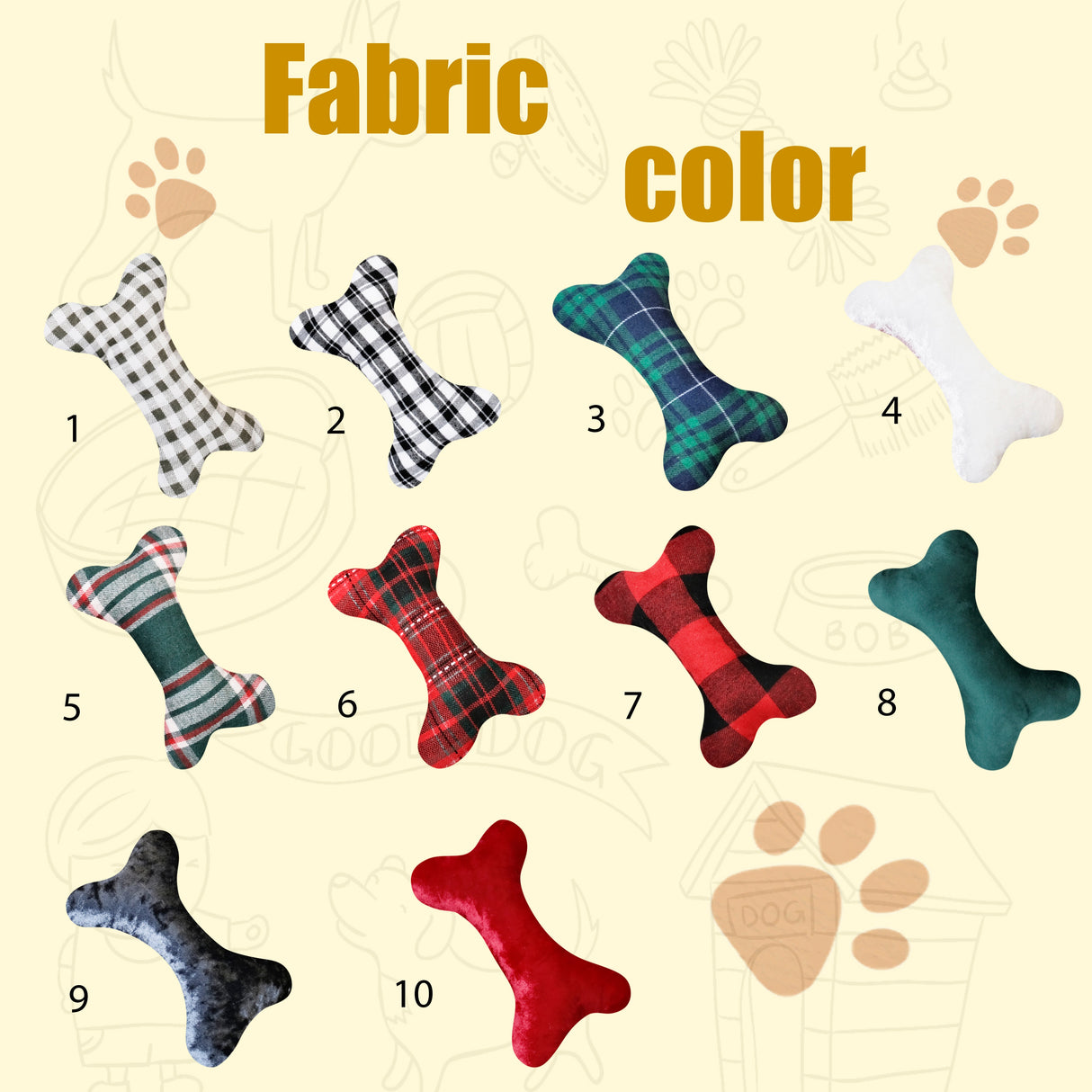 Personalized Dog Bone Toy with Name Embroidered Pet Toy - GexWorldwide