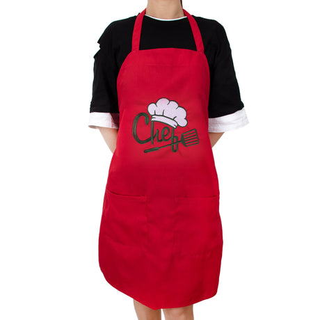 SINUOLIN Embroidered Apron with Pocket Cooking Apron for Men and Women - GexWorldwide