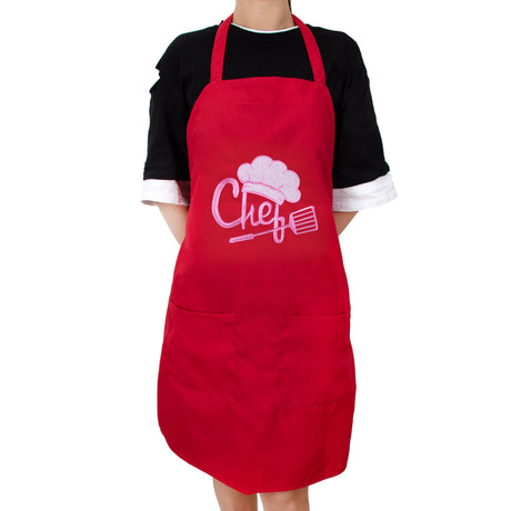 SINUOLIN Embroidered Apron with Pocket Cooking Apron for Men and Women - GexWorldwide